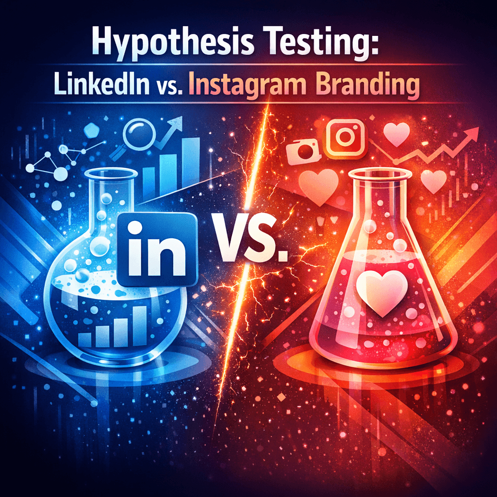Hypothesis Testing: LinkedIn vs. Instagram Branding